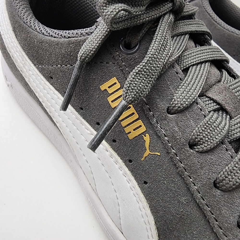 Puma Woman's Grey Suede Sneakers Size 6 - Picture 5 of 10